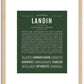 Landin | Name Art Print