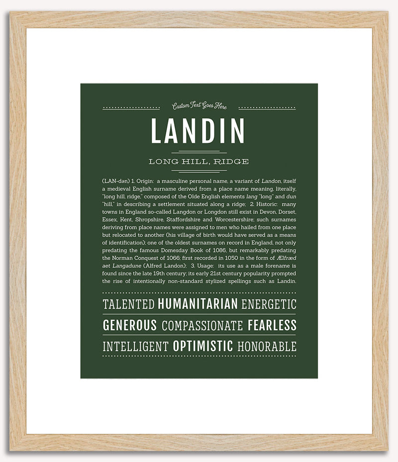 Landin | Name Art Print