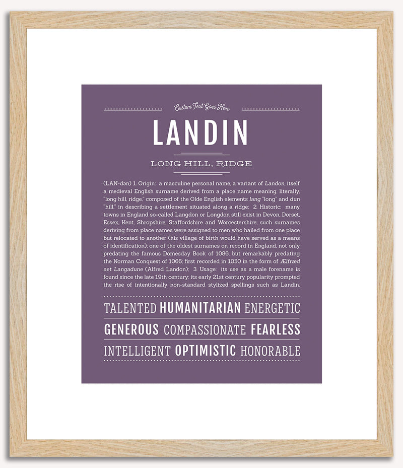 Landin | Name Art Print