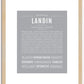 Landin | Name Art Print