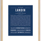 Landin | Name Art Print