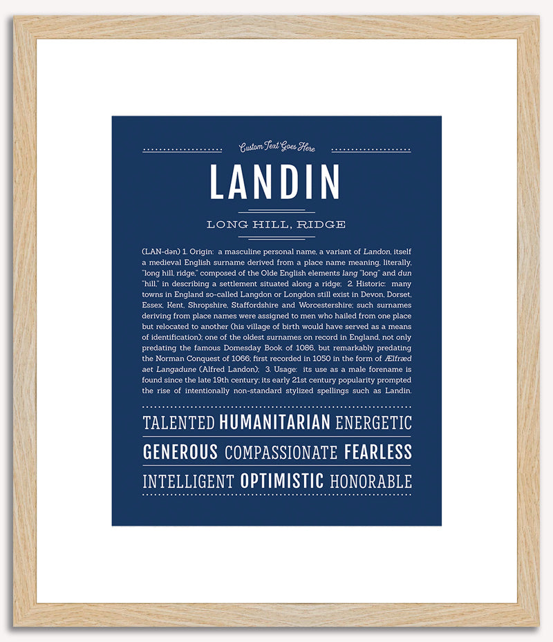 Landin | Name Art Print