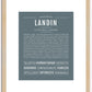 Landin | Name Art Print