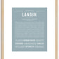 Landin | Name Art Print