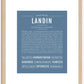 Landin | Name Art Print