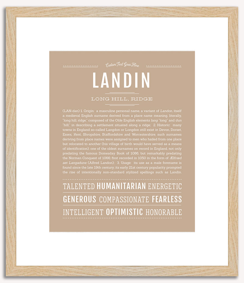 Landin | Name Art Print