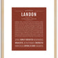 Landon | Name Art Print