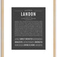 Landon | Name Art Print