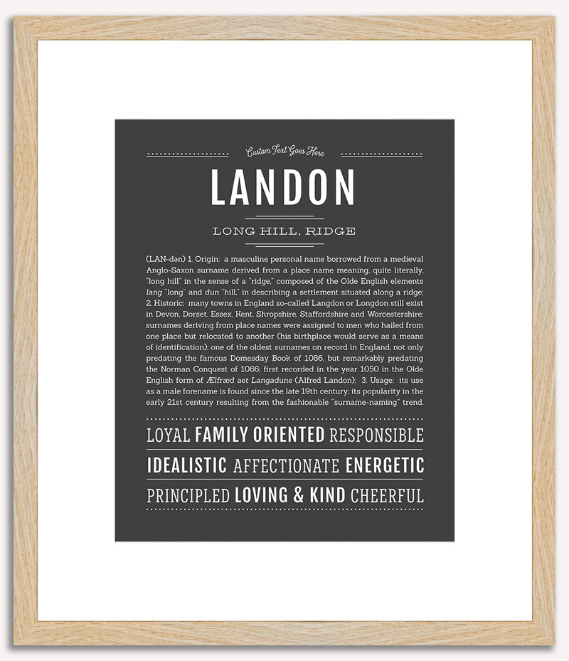 Landon | Name Art Print