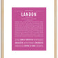 Landon | Name Art Print