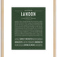 Landon | Name Art Print