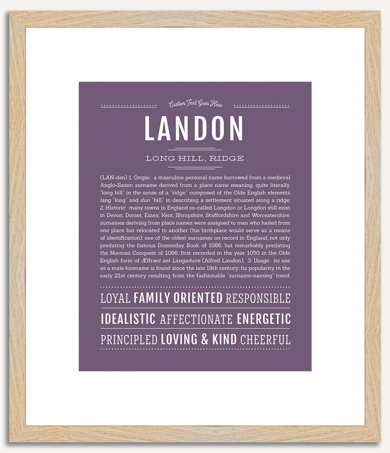 Landon | Name Art Print