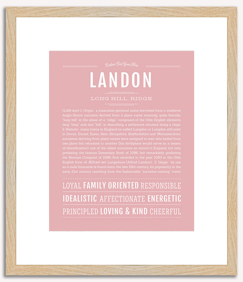 Landon | Name Art Print