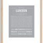 Landon | Name Art Print