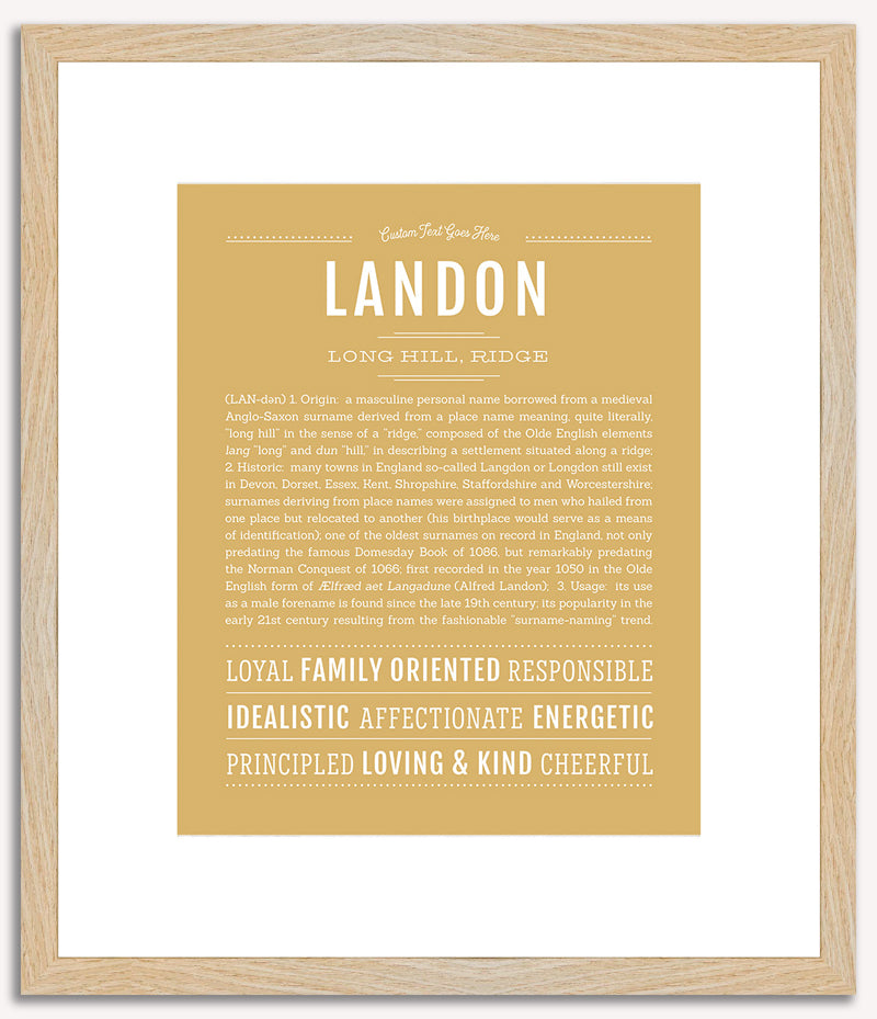 Landon | Name Art Print