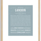 Landon | Name Art Print