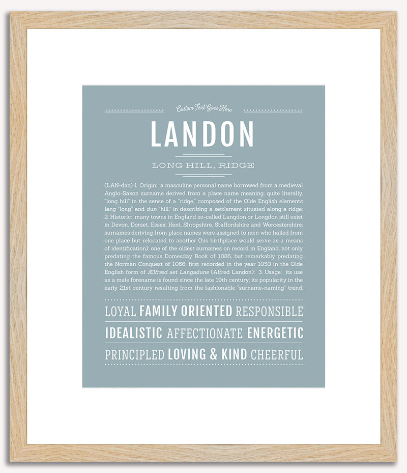 Landon | Name Art Print