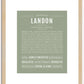 Landon | Name Art Print