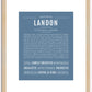 Landon | Name Art Print