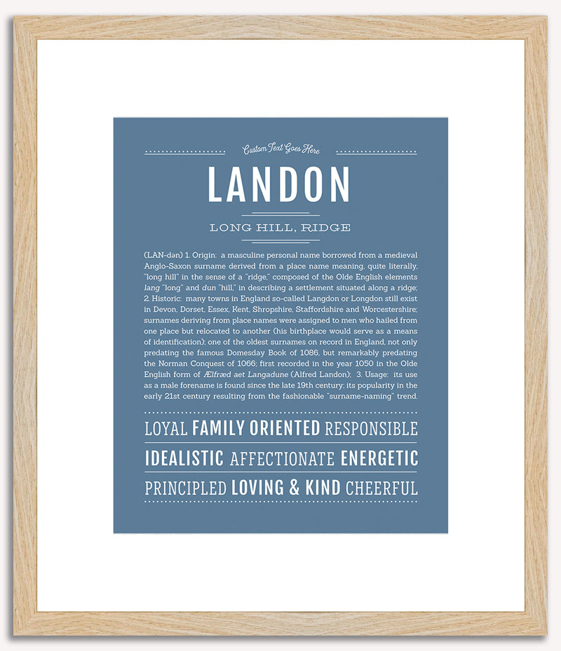 Landon | Name Art Print