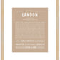 Landon | Name Art Print