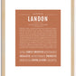 Landon | Name Art Print