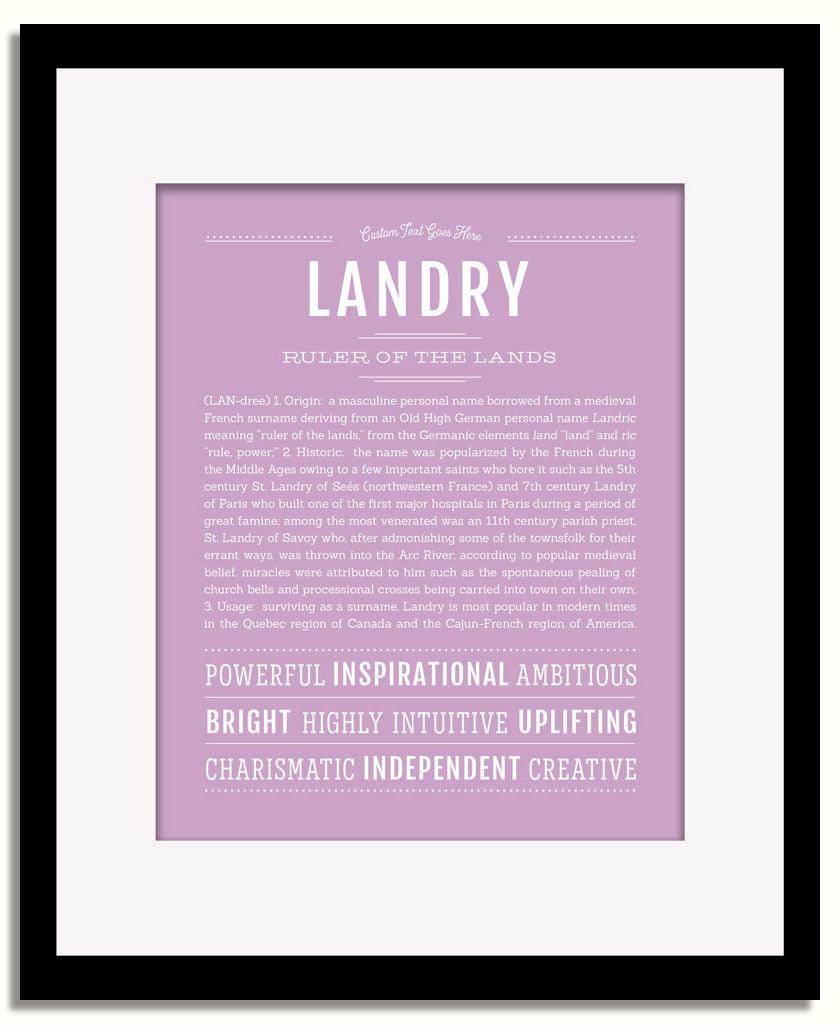 Frame Options | Lilac | Black Frame, Matted