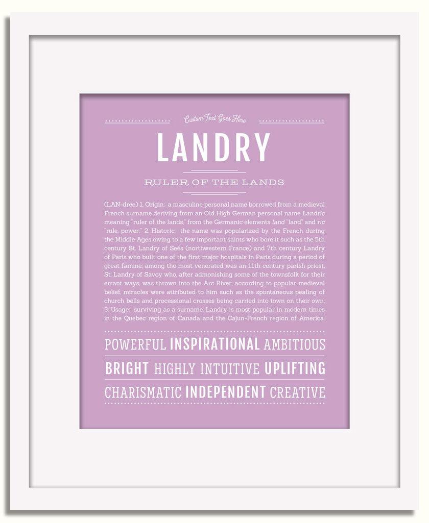 Frame Options | Lilac | White Frame, Matted