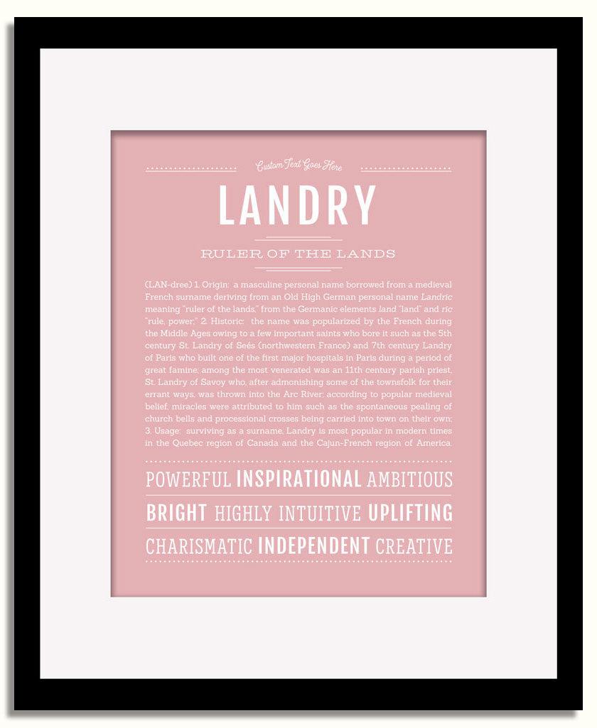 Frame Options | Dusty Rose | Black Frame, Matted