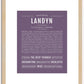 Landyn (male) | Name Art Print