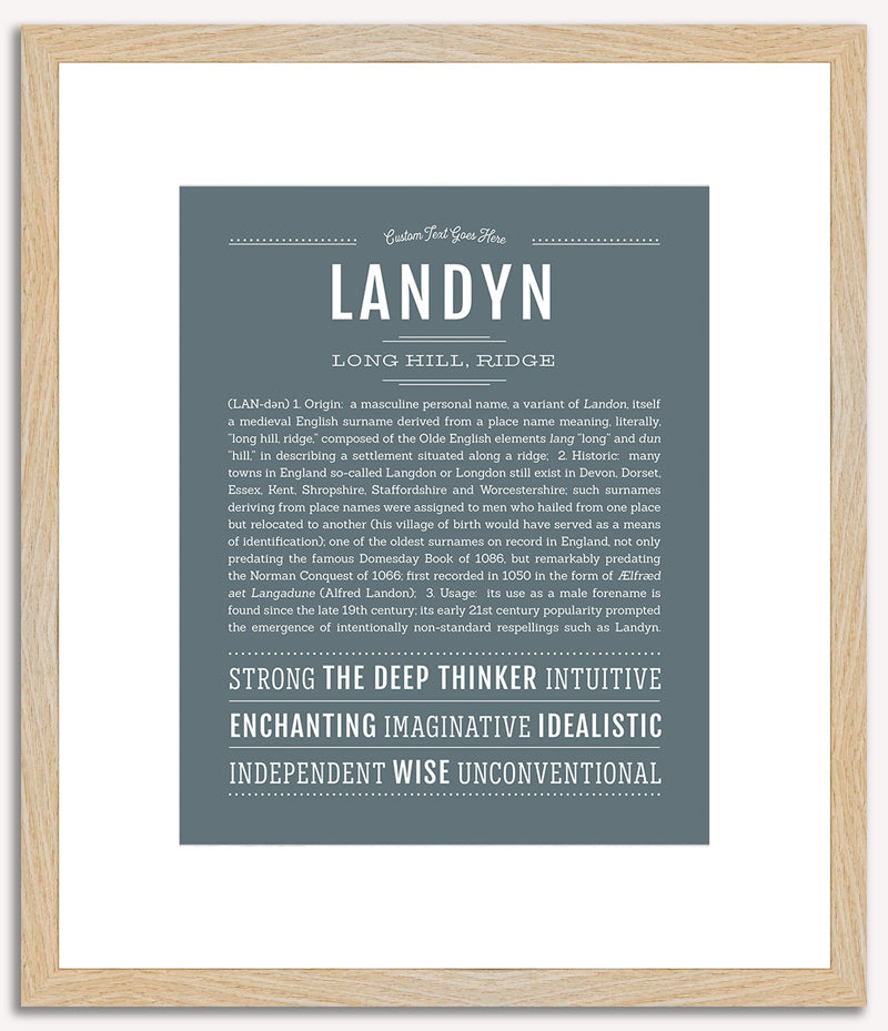 Landyn (male) | Name Art Print