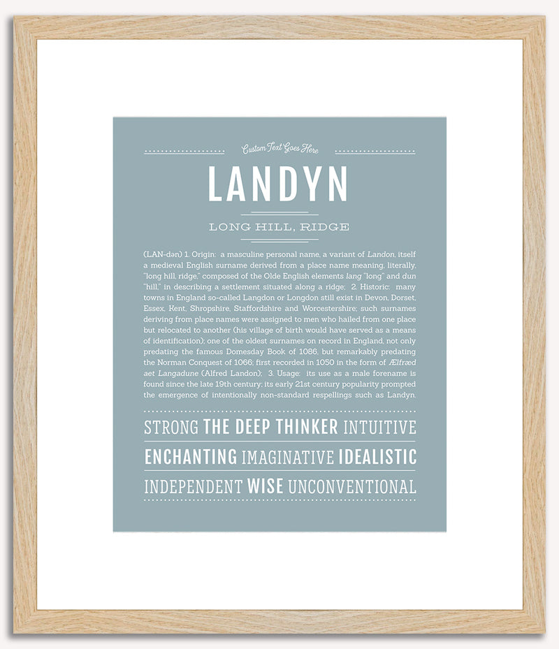 Landyn (male) | Name Art Print