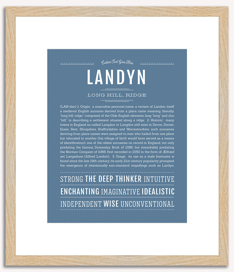 Landyn (male) | Name Art Print