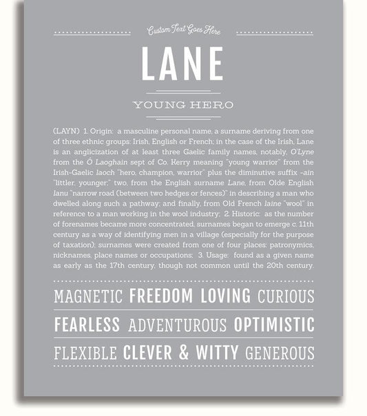 Frame Options | Light Gray | No Frame