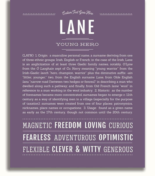 Frame Options | Deep Purple | No Frame