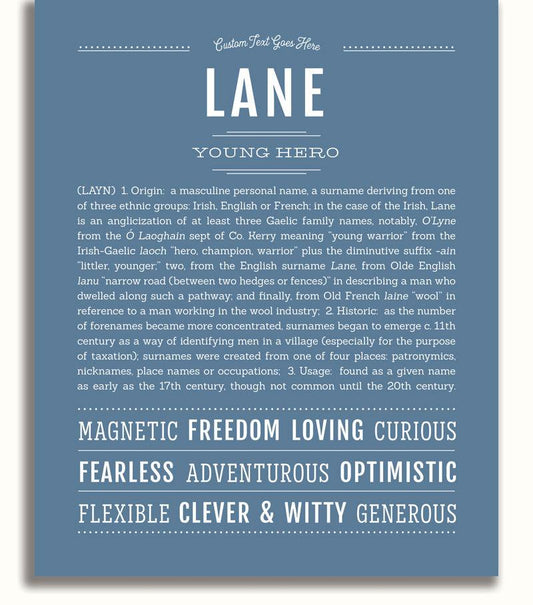 Frame Options | Steele Blue | No Frame