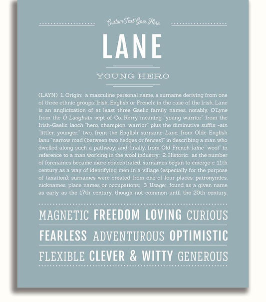 Frame Options | Powder Blue | No Frame
