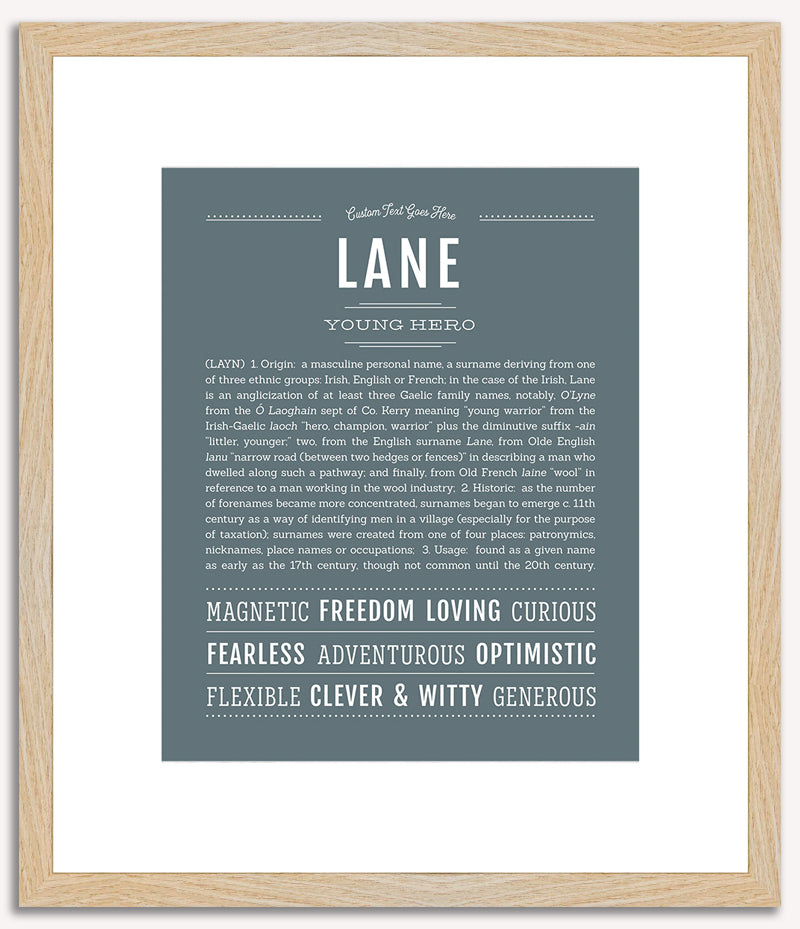 Lane | Name Art Print