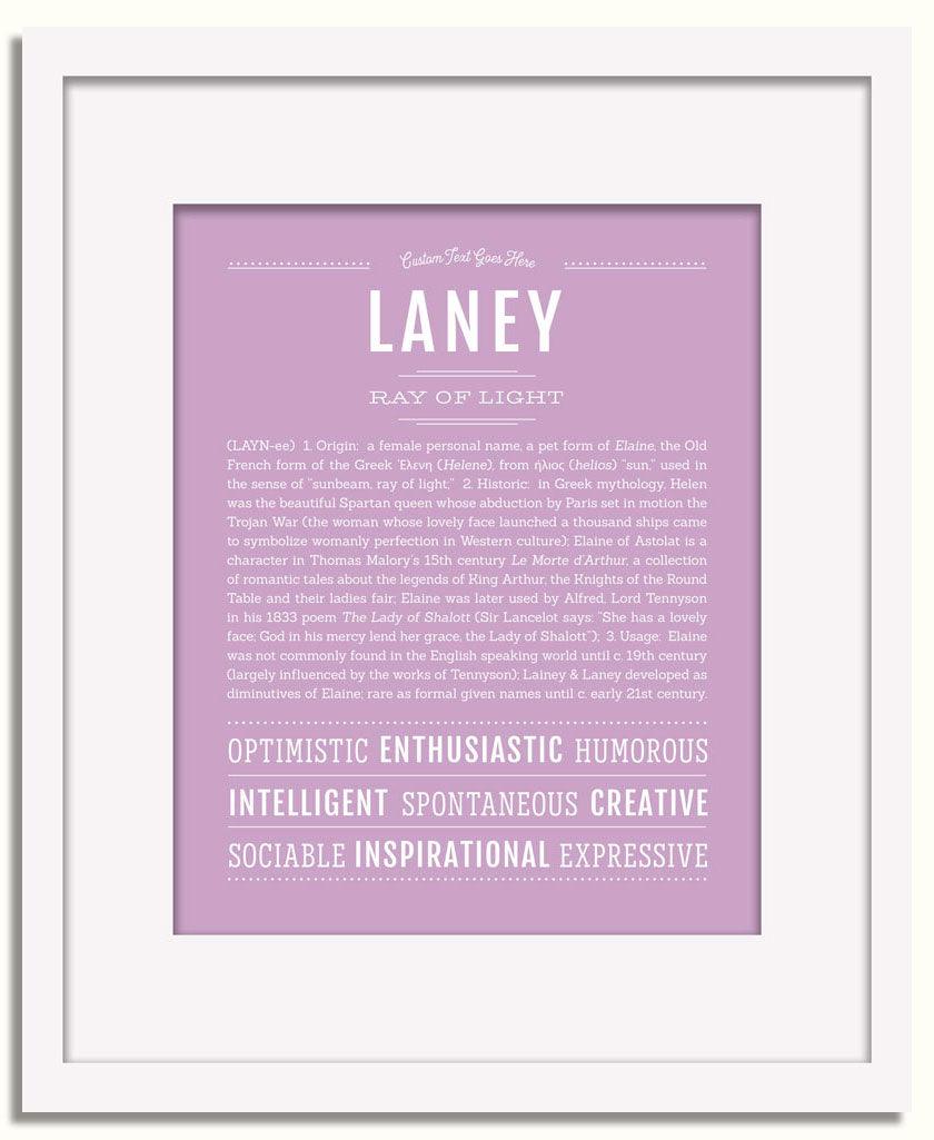 Frame Options | Lilac | White Frame, Matted