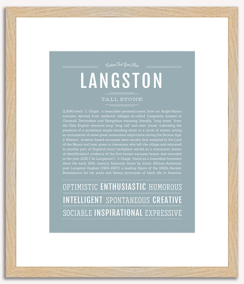 Langston | Name Art Print