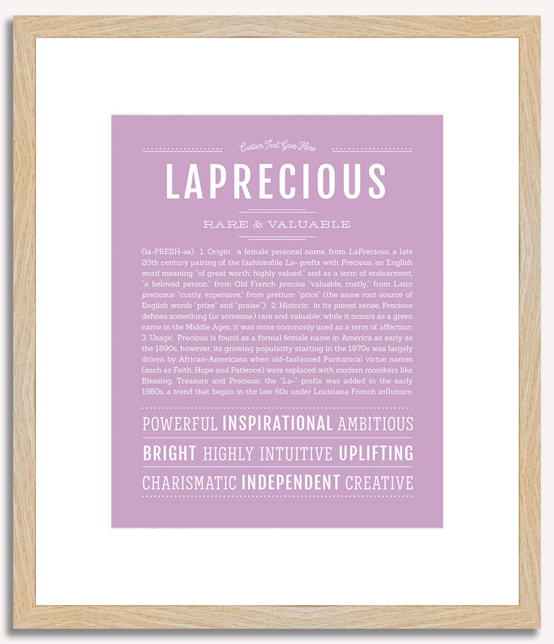 Laprecious | Name Art Print