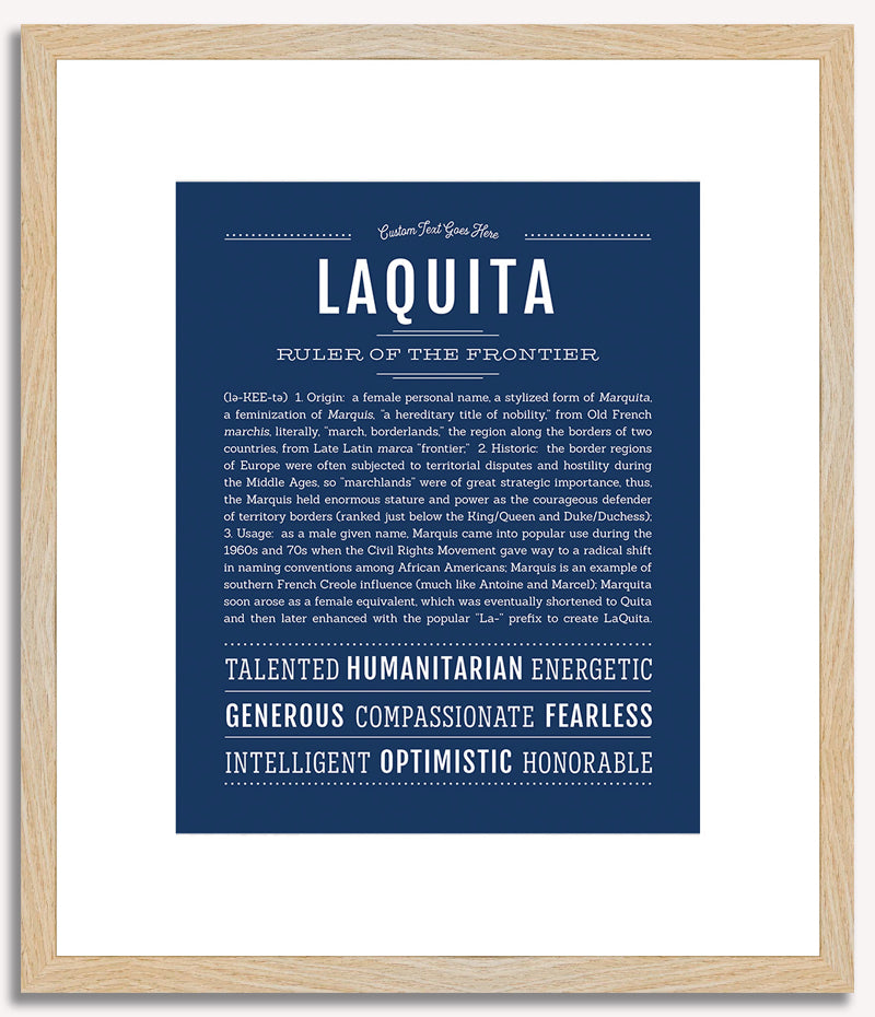 Laquita | Name Art Print