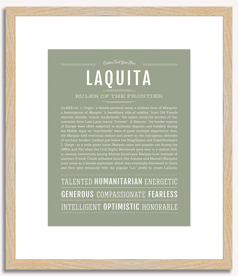 Laquita | Name Art Print