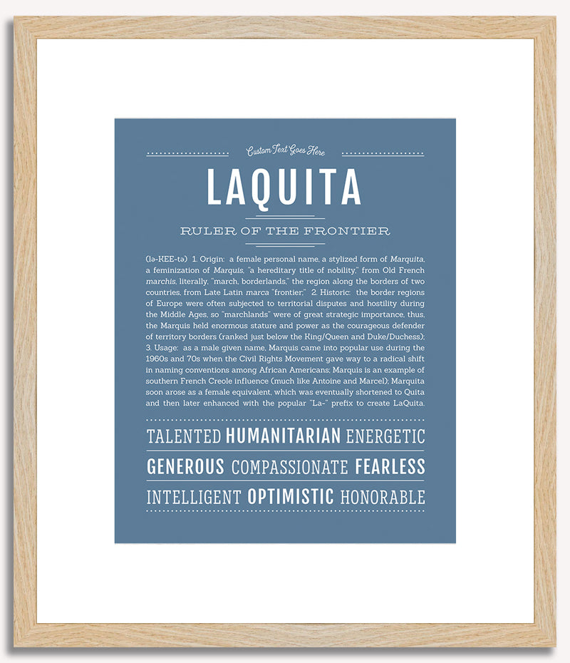 Laquita | Name Art Print