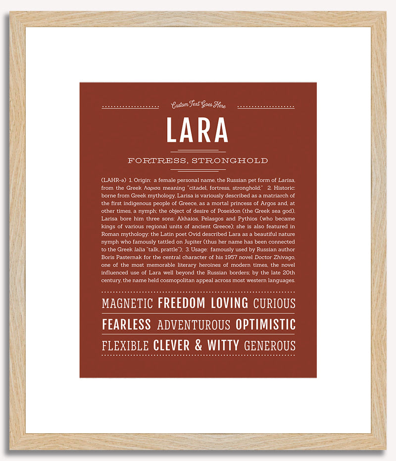 Lara | Name Art Print