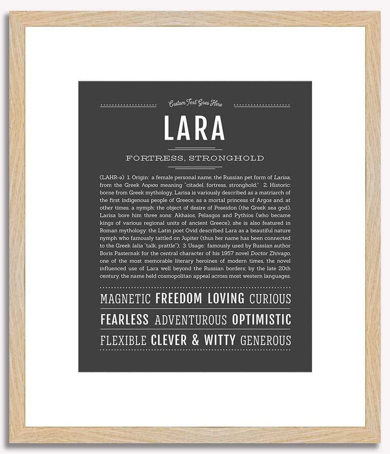 Lara | Name Art Print