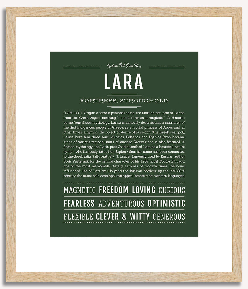 Lara | Name Art Print