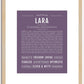 Lara | Name Art Print