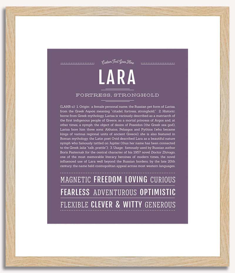 Lara | Name Art Print