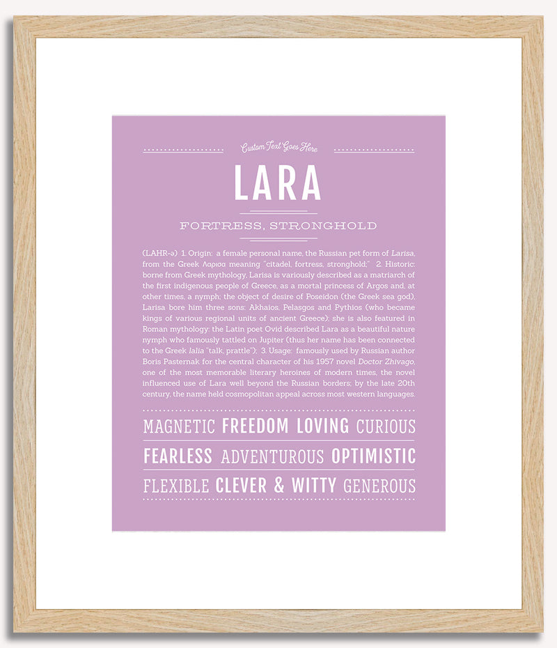 Lara | Name Art Print